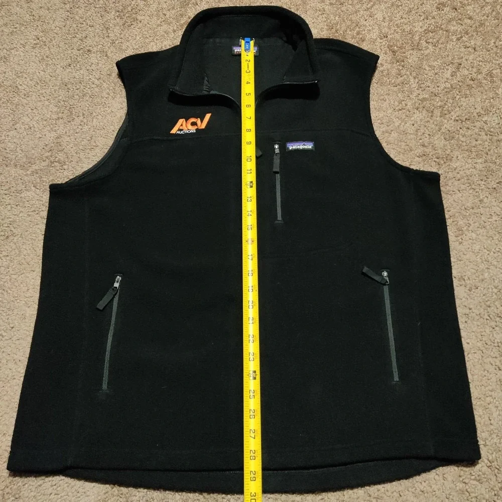 Patagonia Better Sweater Fleece Black Embroidery Vest Men's Size XL Full Zip